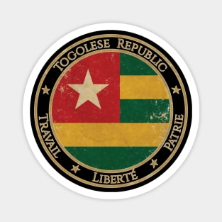 Vintage Togolese Republic Togo Africa African Flag Magnet